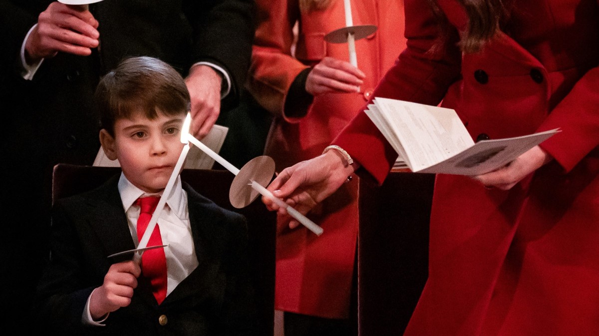 Prince Louis at Christmas service