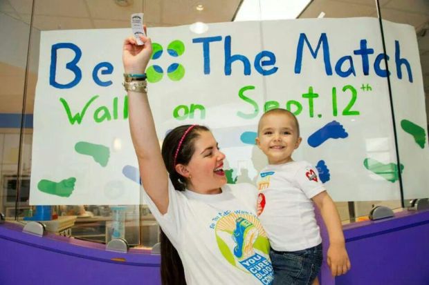 Nayeli with her son