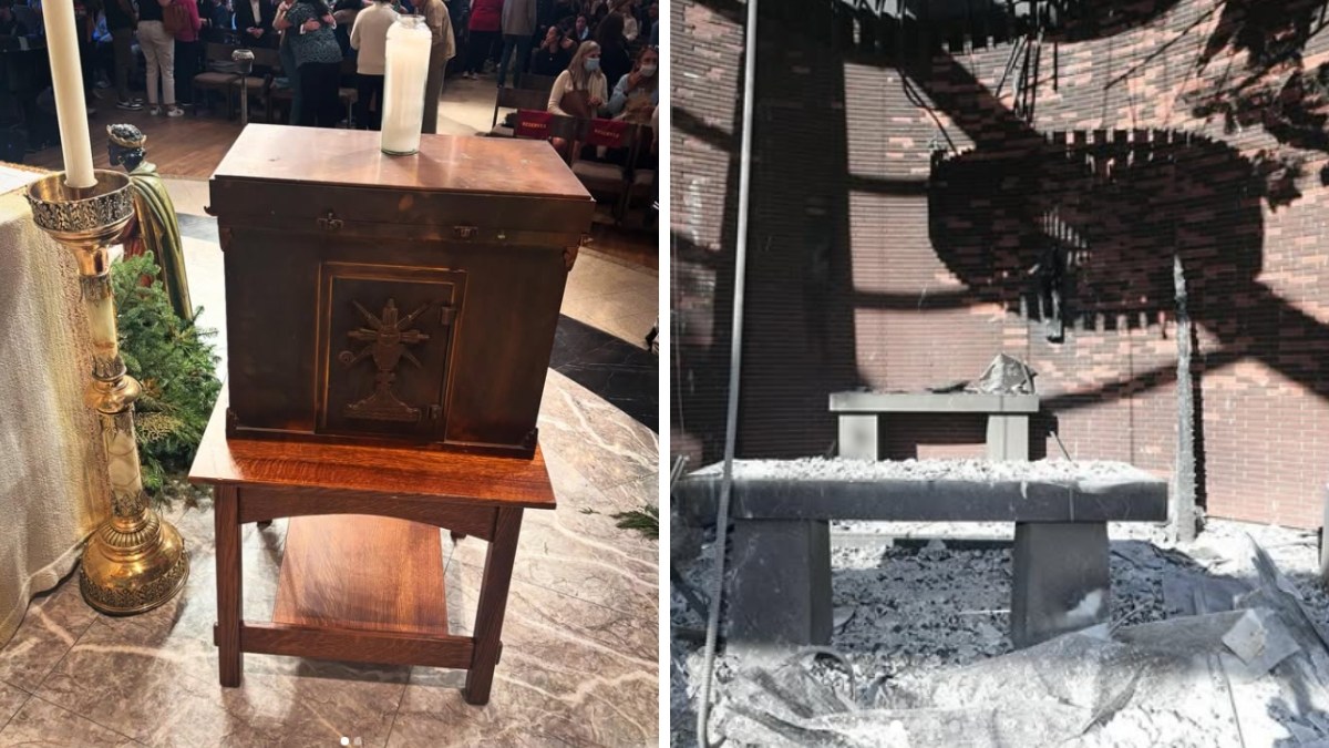 Corpus Christi Church in Pacific Palisades fires