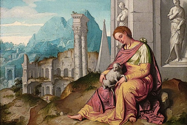 "St Agnes" by Giovanni Battista Moroni