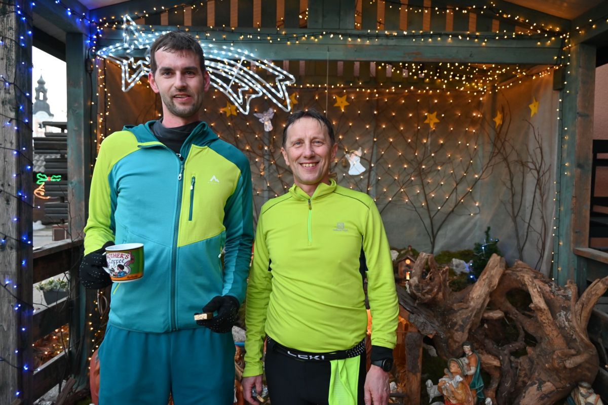 Prijatelja Rok Močnik in Stojan Kostanjevec