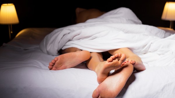 Couple sleeping in bed