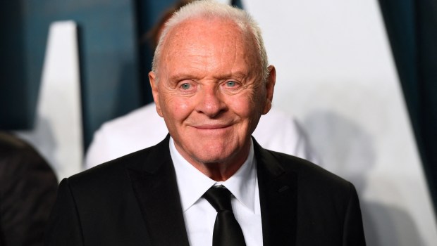 British actor Anthony Hopkins attends the 2022 Vanity Fair Oscar Party following the 94th Oscars at the The Wallis Annenberg Center for the Performing Arts in Beverly Hills, California on March 27, 2022.