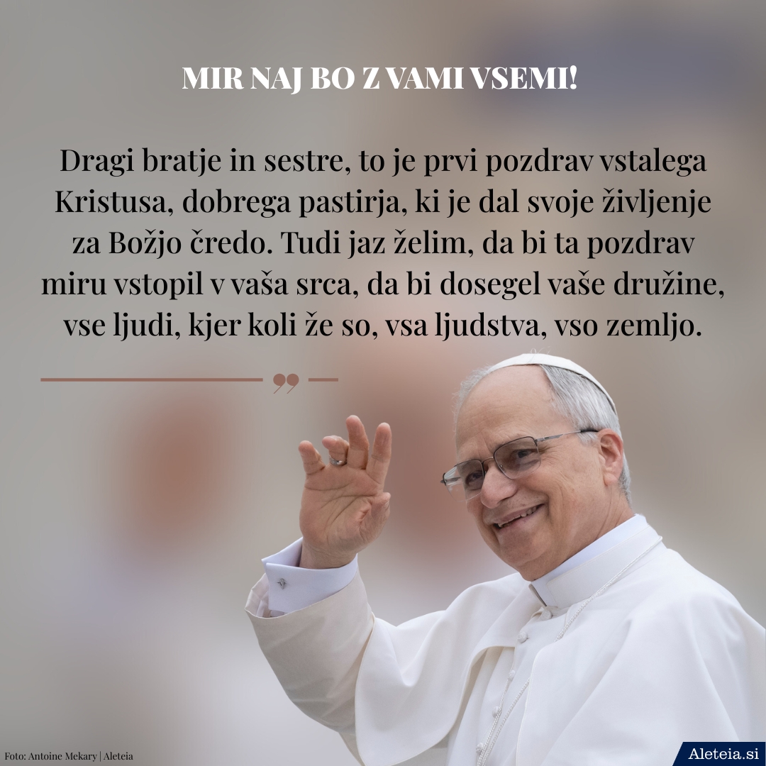 {"rendered":"Prve misli pape\u017ea Leona XIV."}