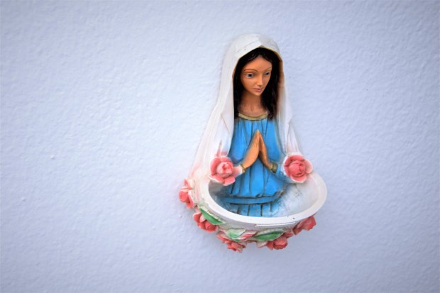 Holy water font