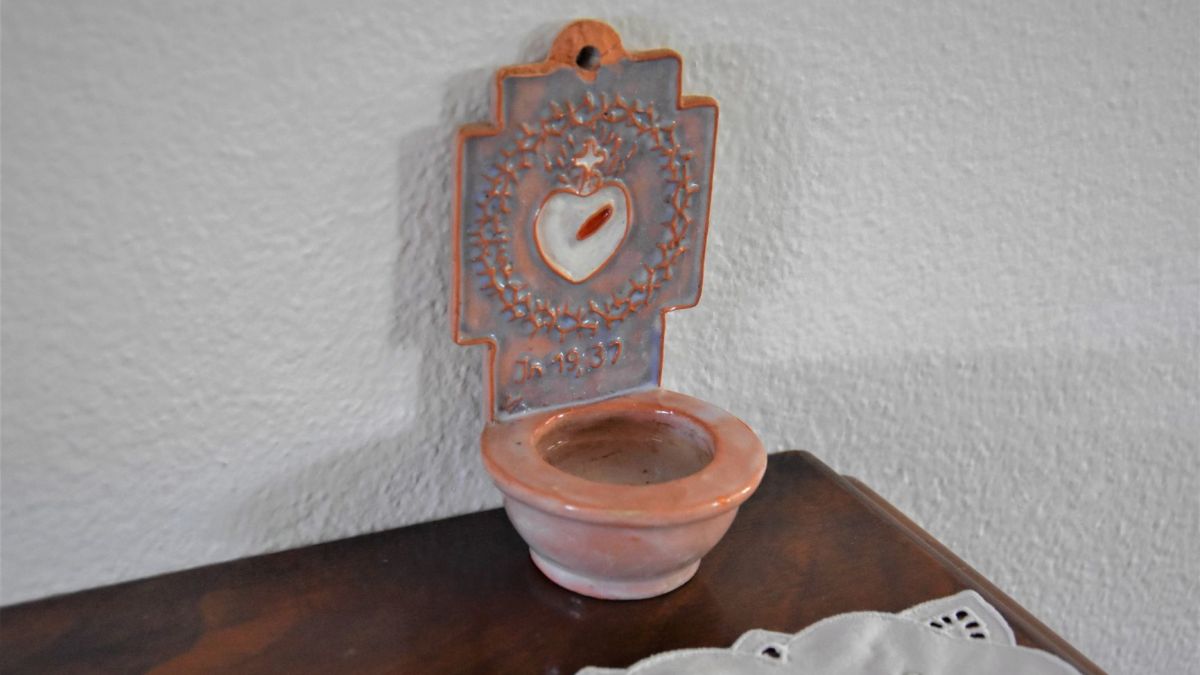 Holy water font