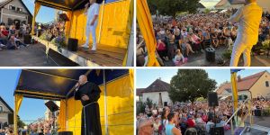 Od nemega odpiranja ust na odru do koncerta na prepolnem trgu  Ptujske Gore