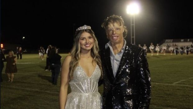 Dylan Mills and his homecoming queen