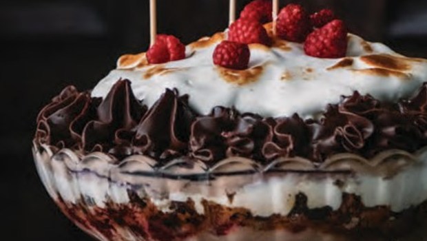 Čokoladno-malinov trifle