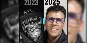 Tetovaže so prekrivale večino njegovega telesa, po spreobrnjenju jih je dal odstraniti