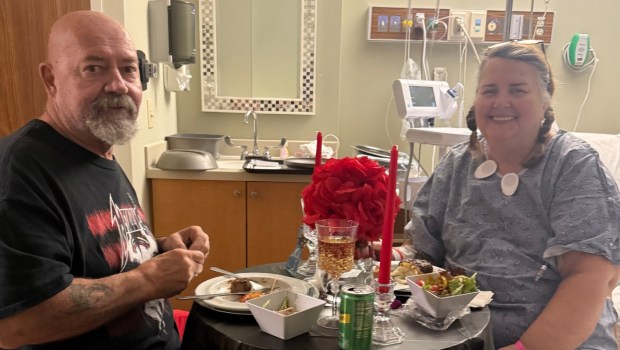 nurse Angela with husband