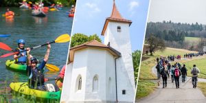 Peš po Jurčičevi poti, z vesli po Krki, s hvaležnostjo za Slovenijo na Polževem