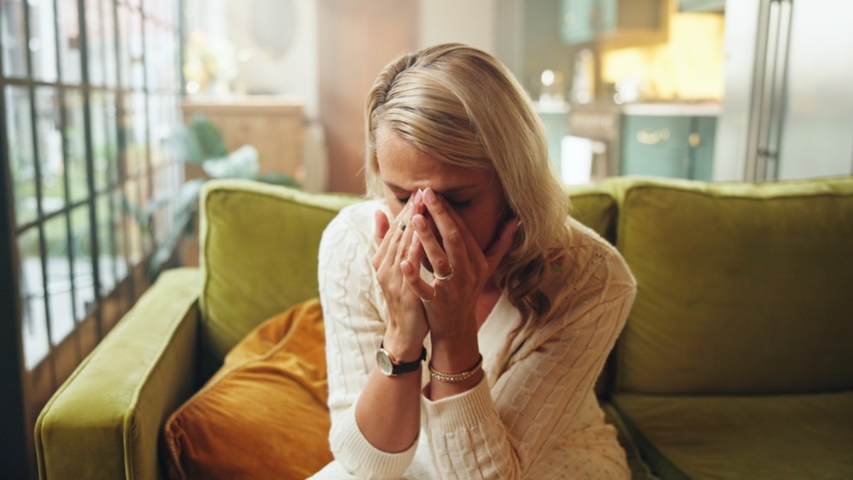 woman crying