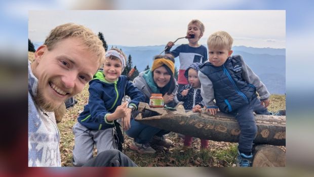 Vid Planinc z družino