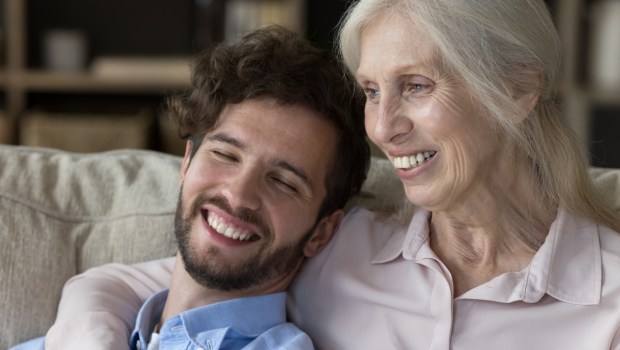 son and mother