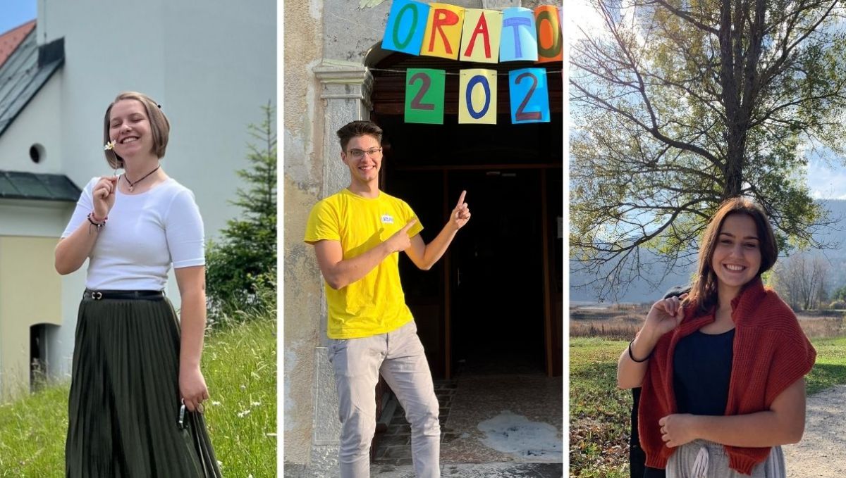 voditelji oratorijev po Slovenijie; Nika, Urban in Ema