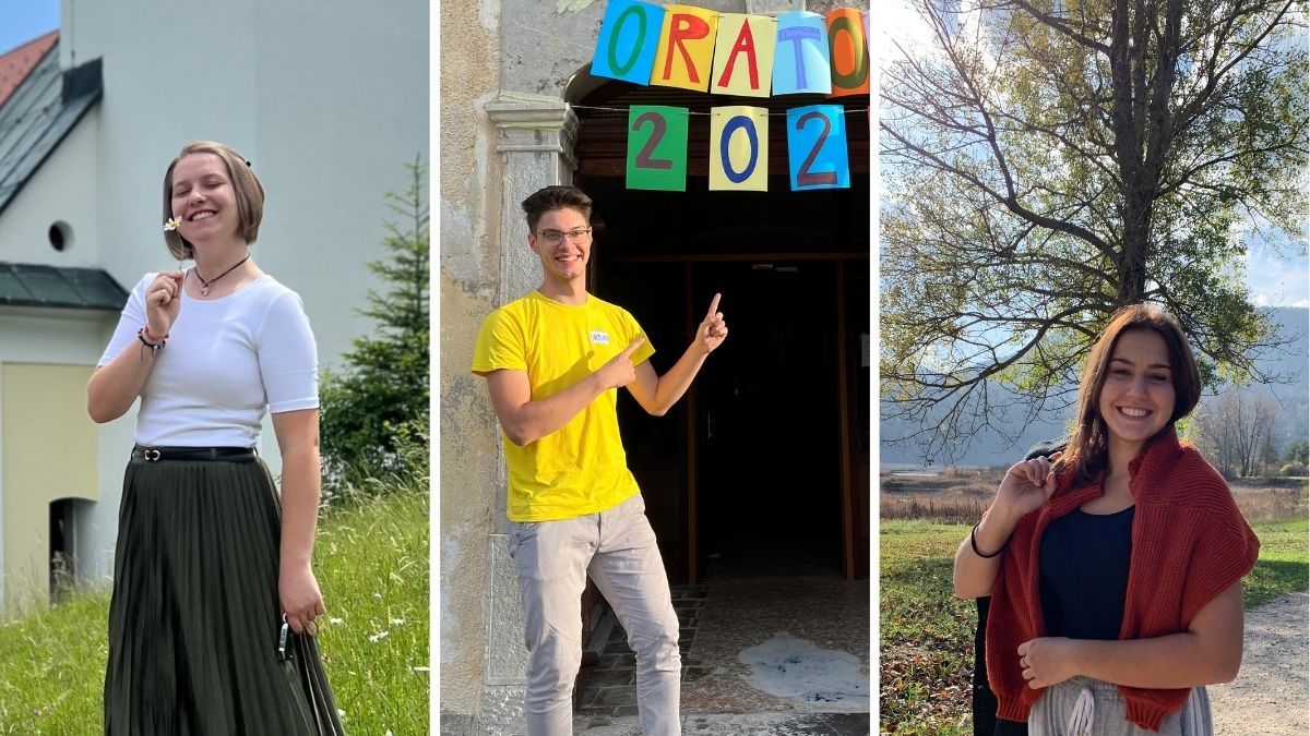 voditelji oratorijev po Slovenijie; Nika, Urban in Ema